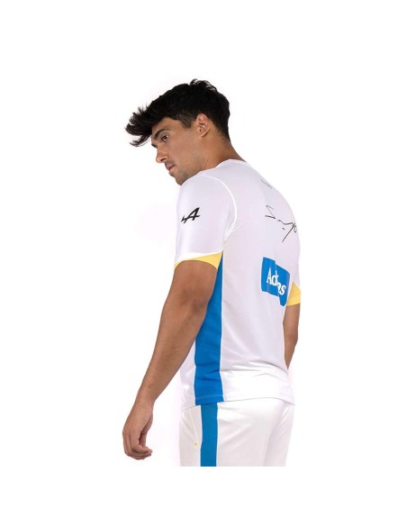 Camiseta Oficial Siux Diablo Sanyo Blanca Fw23 | Ofertas de pádel